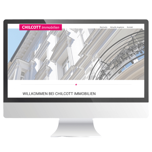Website Chilcott Immobilien