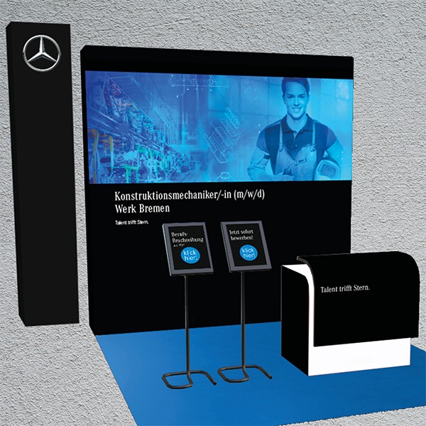 Digitaler Messestand Daimler Bremen